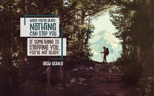 Wallpaper Motivation "When You're Ready, Nothing Can Stop You. If Something Is Stopping You, You're Not Ready."